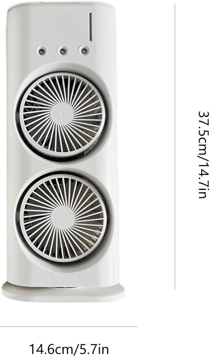 Luxury Breeze Duo | Smart Misting Fan with Dual-Turbo Technology