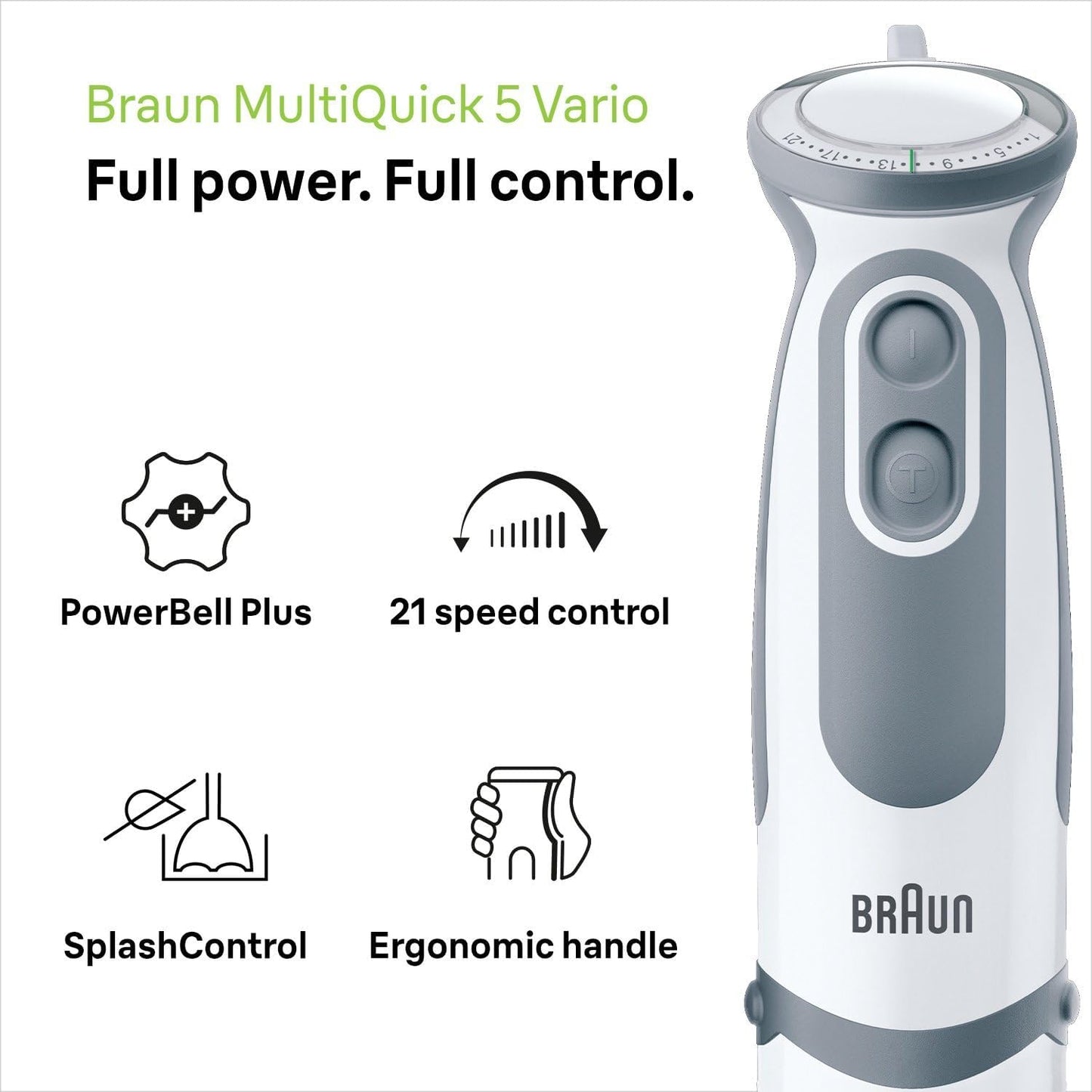 Braun MultiQuick Pro 1000 - Premium Hand Blender with Commercial-Grade Power
