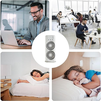 Luxury Breeze Duo | Smart Misting Fan with Dual-Turbo Technology