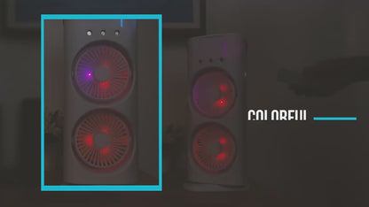 Luxury Breeze Duo | Smart Misting Fan with Dual-Turbo Technology